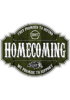 North Dakota State Bison OHT 24in Homecoming Tavern Sign - Green