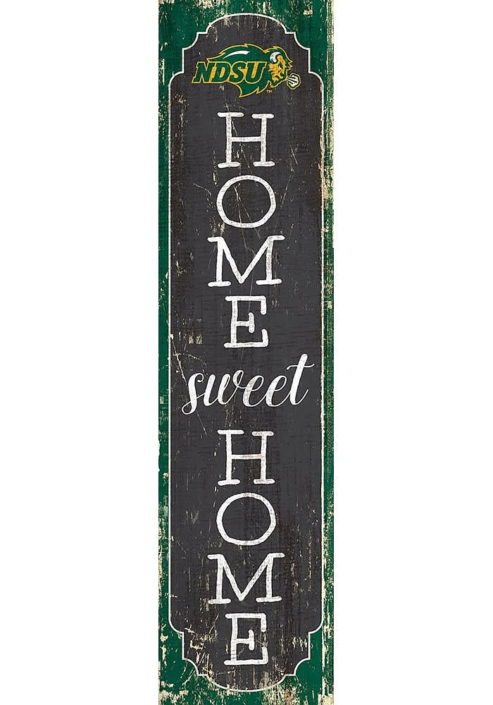 North Dakota State Bison 48 Inch Home Sweet Home Leaner Sign - Green