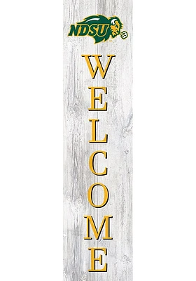 North Dakota State Bison 48 Inch Welcome Leaner Sign - Green