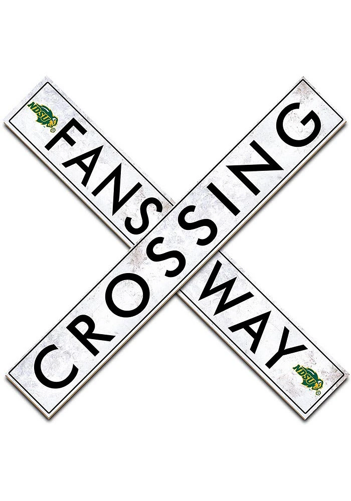 North Dakota State Bison 48 Inch Fans Way Crossing Wall Art