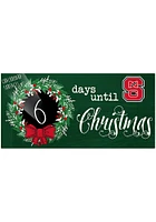 NC State Wolfpack Chalk Christmas Countdown Sign - Red