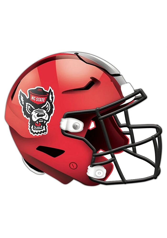 NC State Wolfpack 24in Helmet Cutout Sign - Red