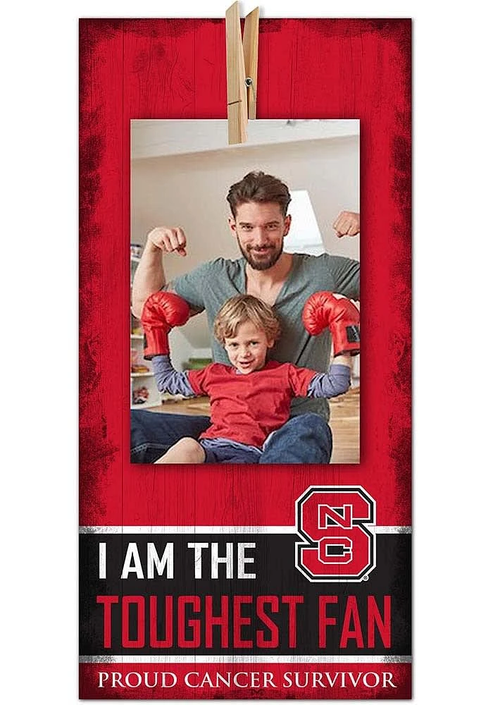 NC State Wolfpack The Toughest Fan Sign - Red