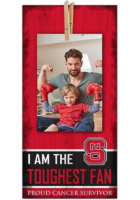 NC State Wolfpack The Toughest Fan Sign - Red