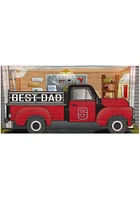NC State Wolfpack Best Dad Truck Sign - Red