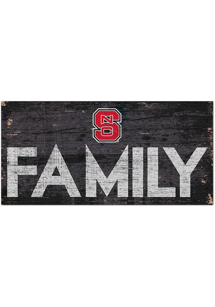 NC State Wolfpack Family 6x12 Sign - Red