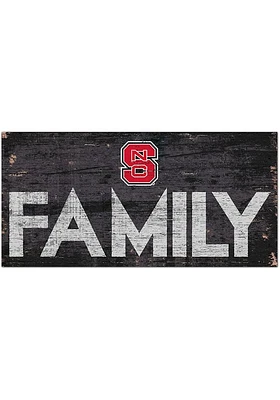 NC State Wolfpack Family 6x12 Sign - Red