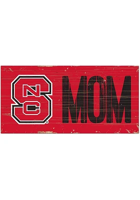NC State Wolfpack MOM Sign - Red