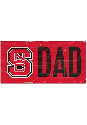 NC State Wolfpack DAD Sign - Red