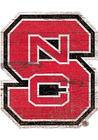 NC State Wolfpack Team Logo 8 Inch Cutout Sign - Red