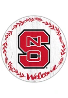 NC State Wolfpack Welcome Circle Sign - Red