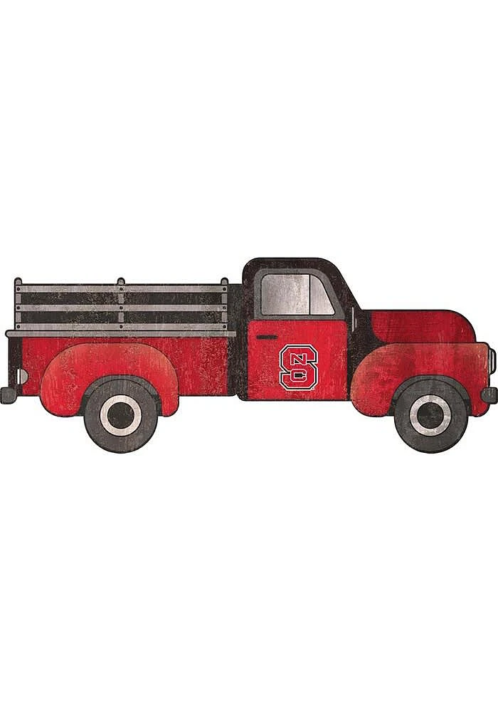 NC State Wolfpack 15 Inch Truck Sign - Red