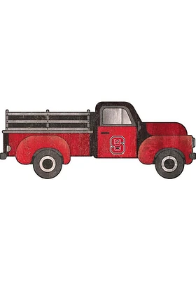 NC State Wolfpack 15 Inch Truck Sign - Red