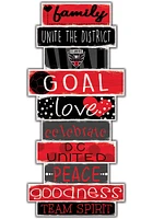 DC United Celebrations Stack 24 Inch Sign - Red