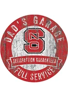 NC State Wolfpack Dads Garage Sign - Red