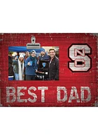 NC State Wolfpack Best Dad Clip Picture Frame - Red