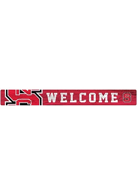 NC State Wolfpack Welcome Strip Sign - Red