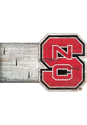 NC State Wolfpack Key Holder Sign - Red