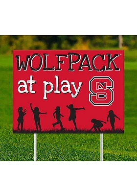 NC State Wolfpack Little Fans at Play Yard Sign - Red