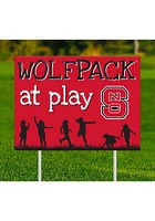 NC State Wolfpack Little Fans at Play Yard Sign - Red