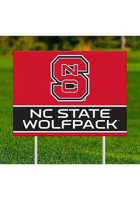 NC State Wolfpack Team Yard Sign - Red
