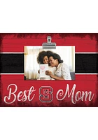 NC State Wolfpack Best Mom Clip Picture Frame - Red