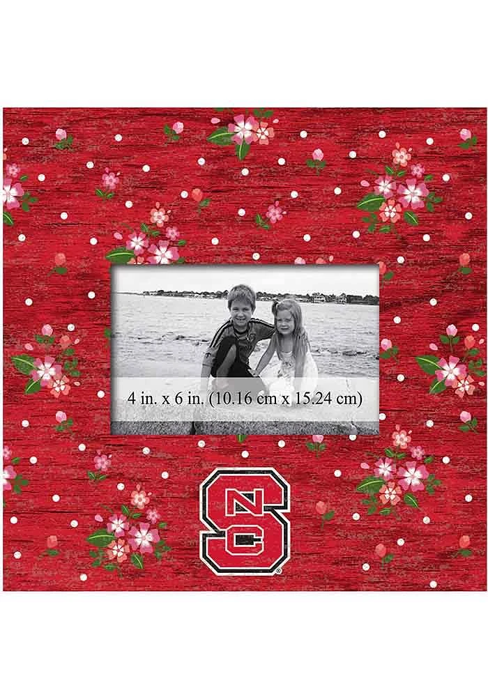 NC State Wolfpack Floral Picture Frame - Red
