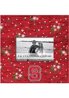 NC State Wolfpack Floral Picture Frame - Red