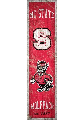 NC State Wolfpack Heritage Banner 6x24 Sign - Red