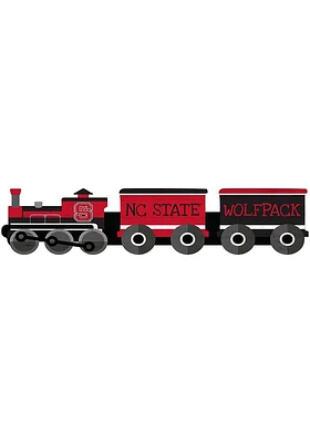NC State Wolfpack Train Cutout Sign - Red