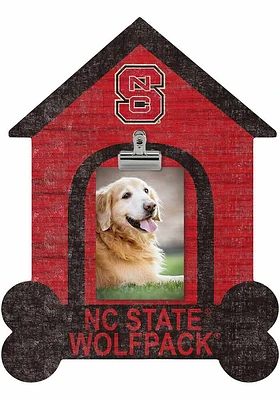 NC State Wolfpack Dog Bone House Clip Picture Frame - Red