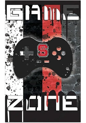 NC State Wolfpack Grunge Game Zone Sign - Red