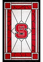 NC State Wolfpack Stained Glass Sign - Red