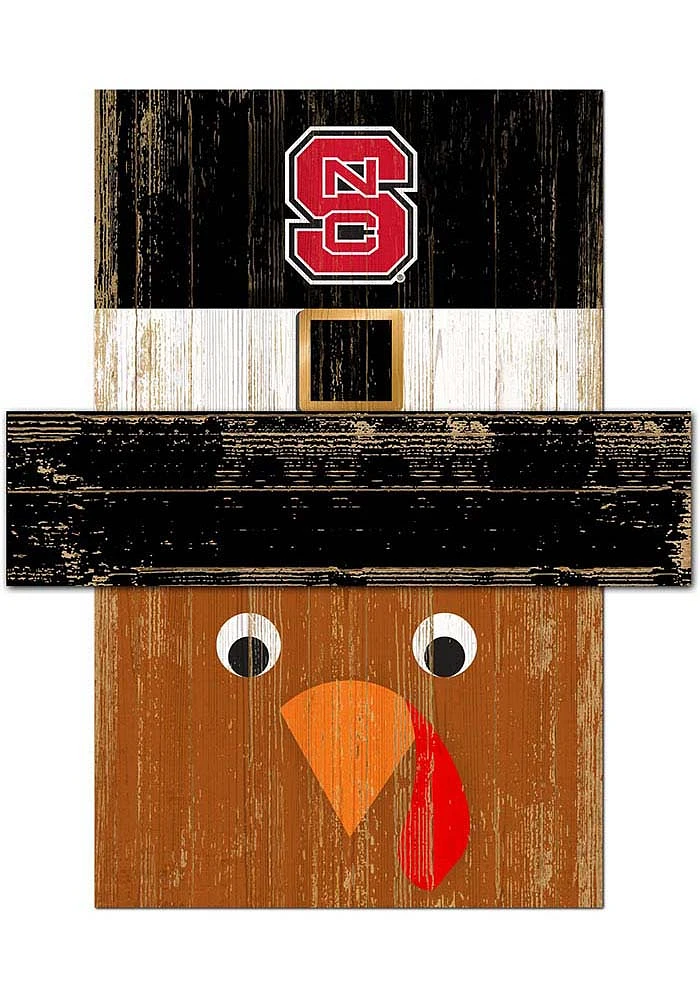 NC State Wolfpack Turkey Head Sign - Red