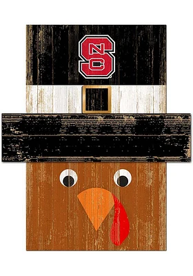 NC State Wolfpack Turkey Head Sign - Red