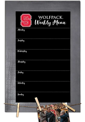 NC State Wolfpack Weekly Chalkboard Picture Frame - Red
