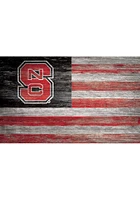 NC State Wolfpack Distressed Flag Picture Frame - Red