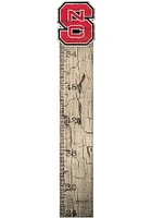 NC State Wolfpack Growth Chart Sign - Red