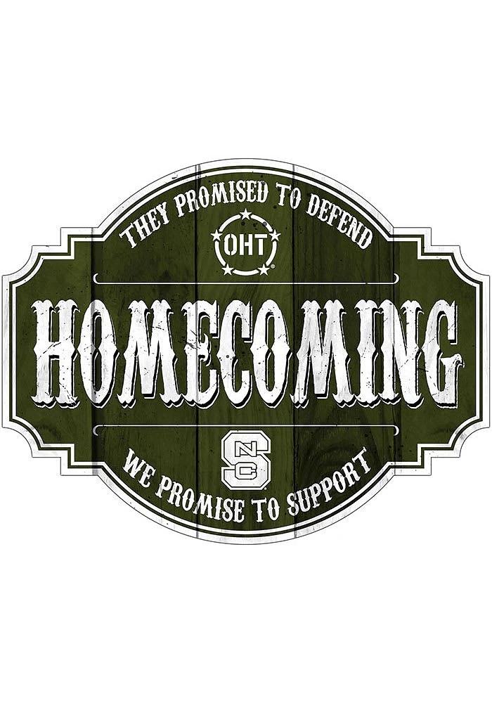 NC State Wolfpack OHT 24in Homecoming Tavern Sign - Red