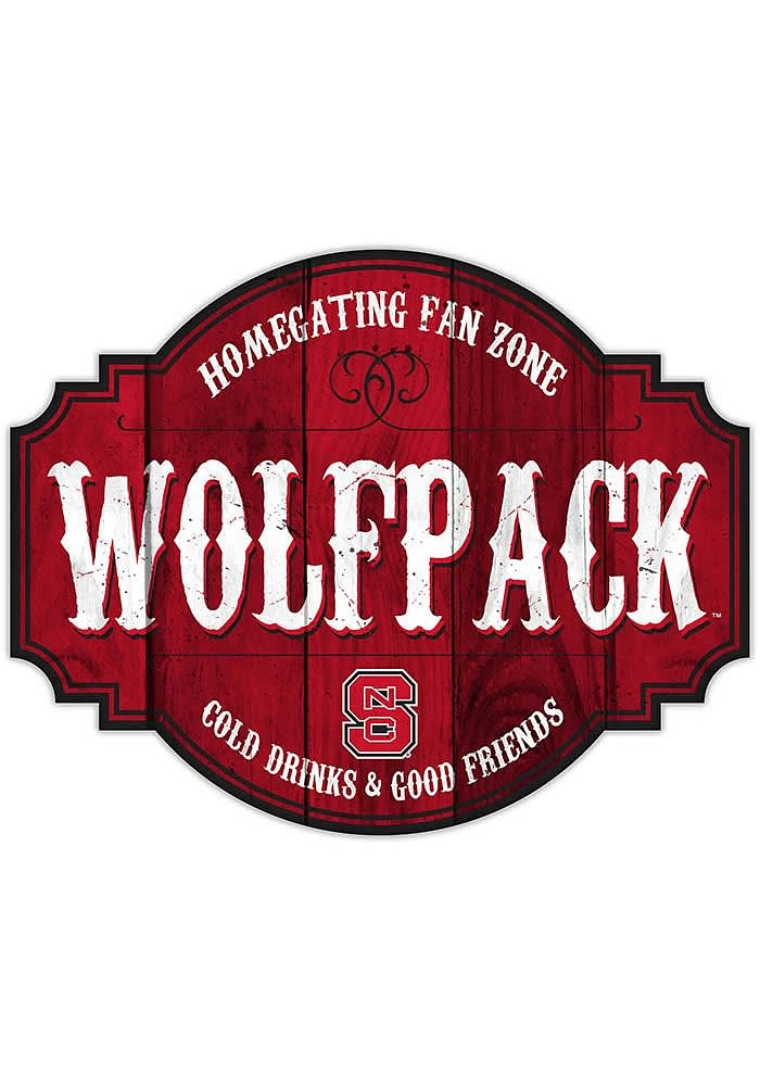 NC State Wolfpack 24 Inch Homegating Tavern Sign - Red