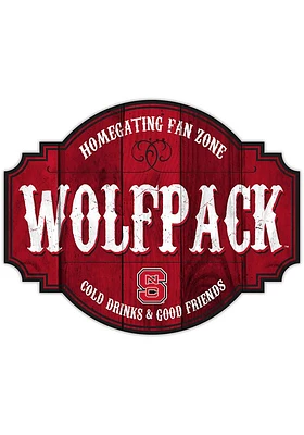 NC State Wolfpack 24 Inch Homegating Tavern Sign - Red
