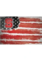 NC State Wolfpack Flag 17x26 Sign - Red