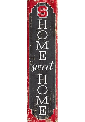 NC State Wolfpack 48 Inch Home Sweet Home Leaner Sign - Red