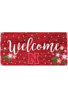 Nebraska Cornhuskers Welcome Floral Sign - Red
