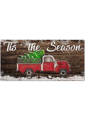 Nebraska Cornhuskers Tis the Season 6x12 Sign - Red
