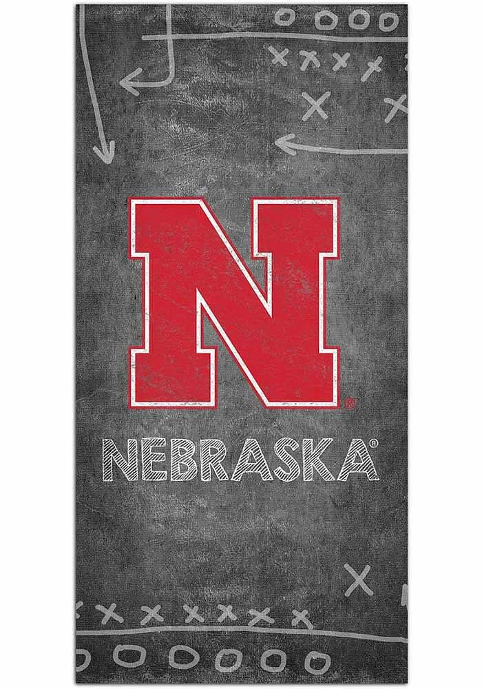 Nebraska Cornhuskers Chalk Playbook Sign - Red