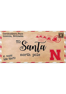 Red Nebraska Cornhuskers To Santa Decor