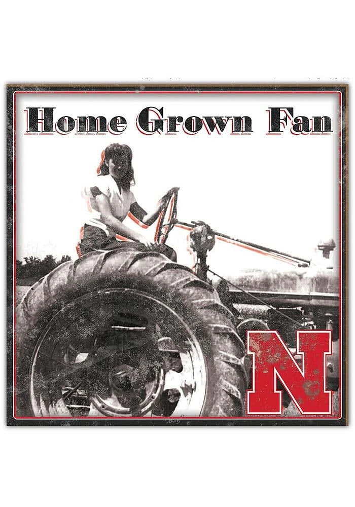 Nebraska Cornhuskers Aluminum Can Sign - Red