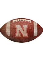 Nebraska Cornhuskers Baseball Shaped Sign - Red