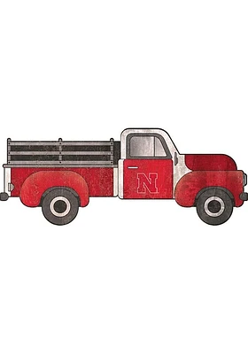 Nebraska Cornhuskers 15 Inch Truck Sign - Red